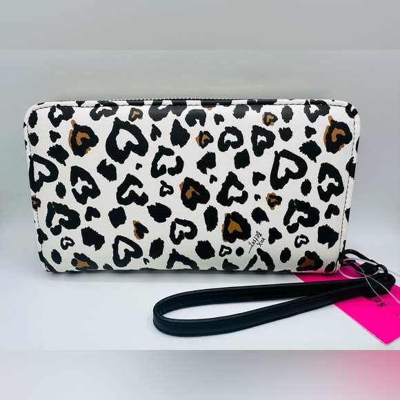 Betsey Johnson Leopard Print Wristlet Wallet - Picture 2 of 14